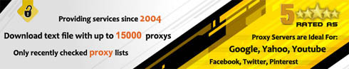 Provide service since 2004. 15000 working proxy per day. Proxy list is updated every minute!